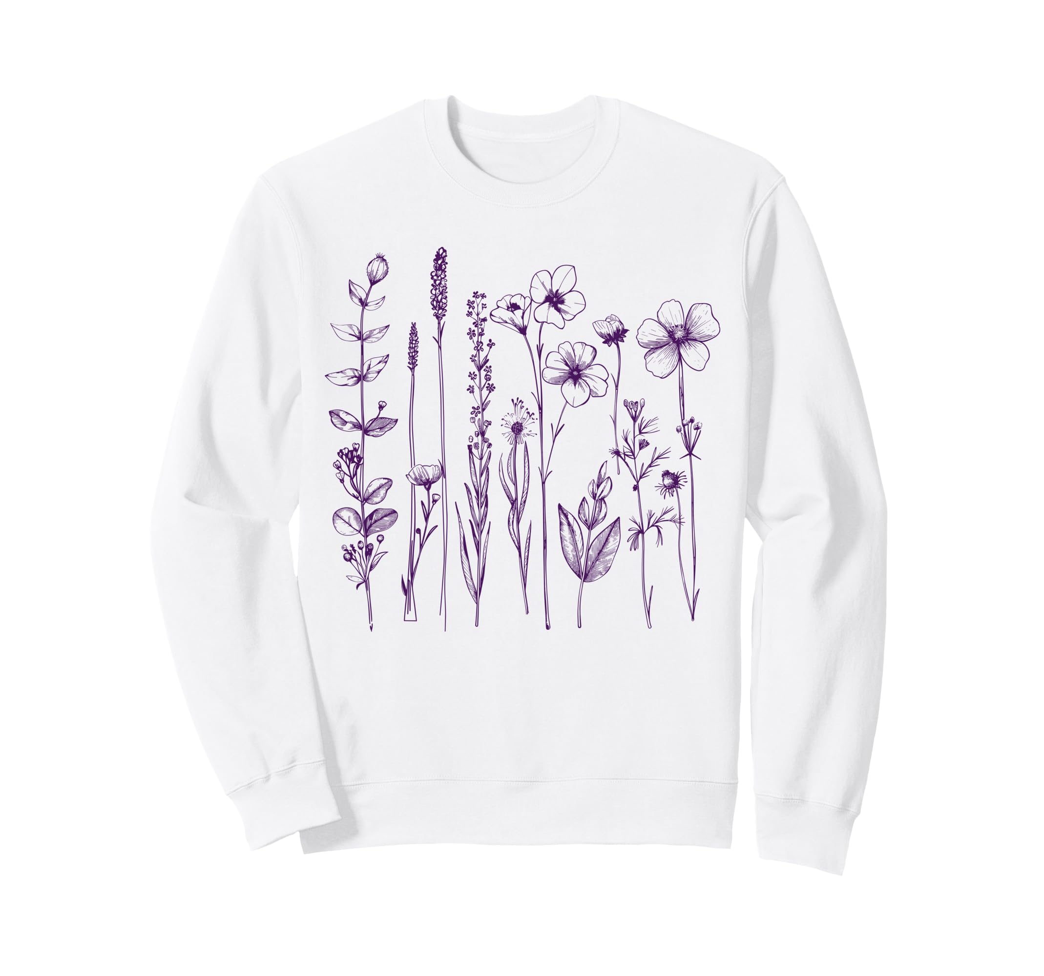 Wildflower Floral Boho Flower Sweatshirt - Graphic Print Unisex - T-Shirt, Sweatshirt, Hoodie