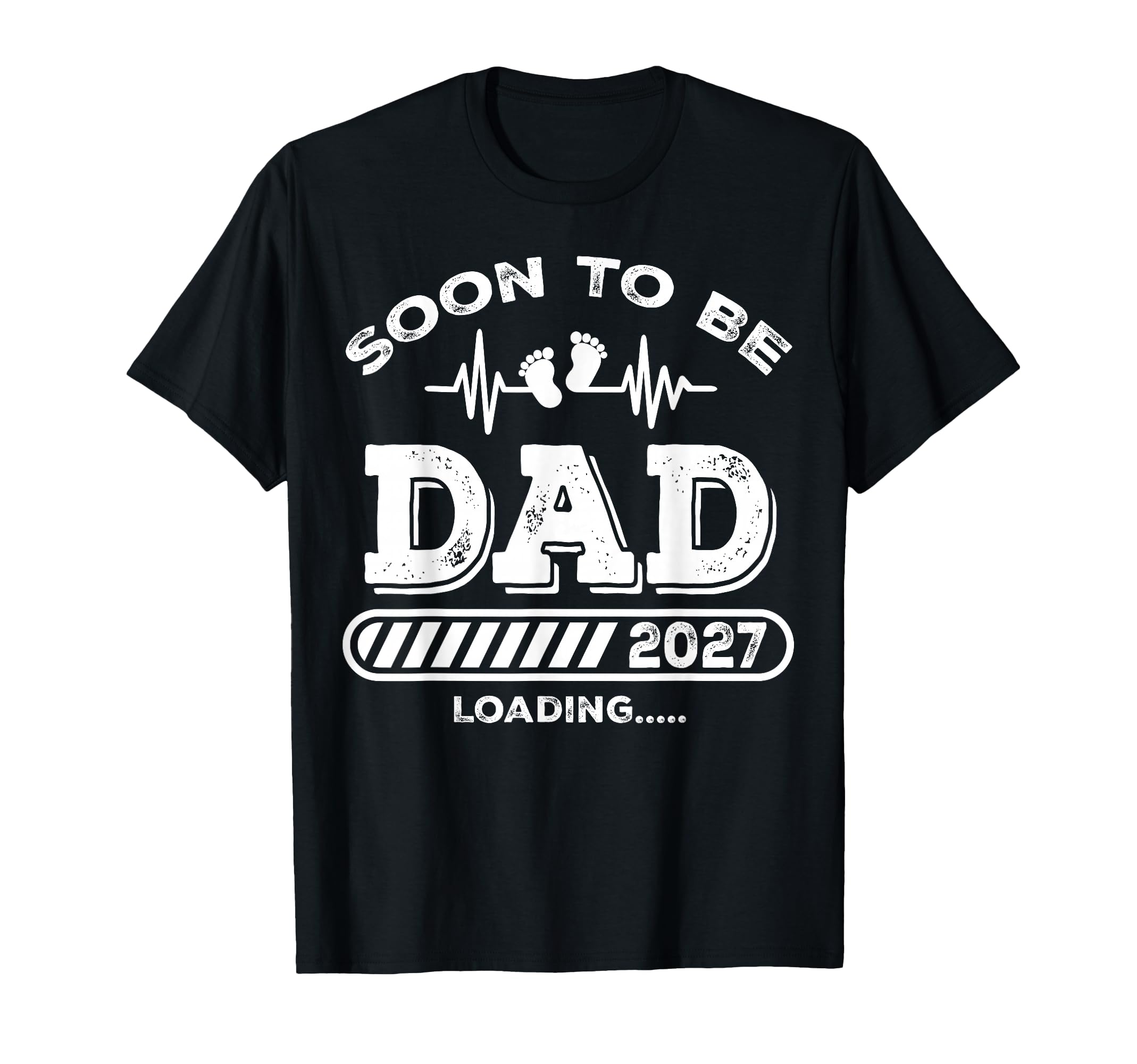 Soon To Be Dad 2027 Loading Funny T-Shirt - Custom Art Print Unisex - T-Shirt, Sweatshirt, Hoodie