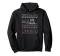 Husband Dad Trucker Legend Funny Driver Hoodie - Unique Graphic Unisex - T-Shirt, Sweatshirt, Hoodie