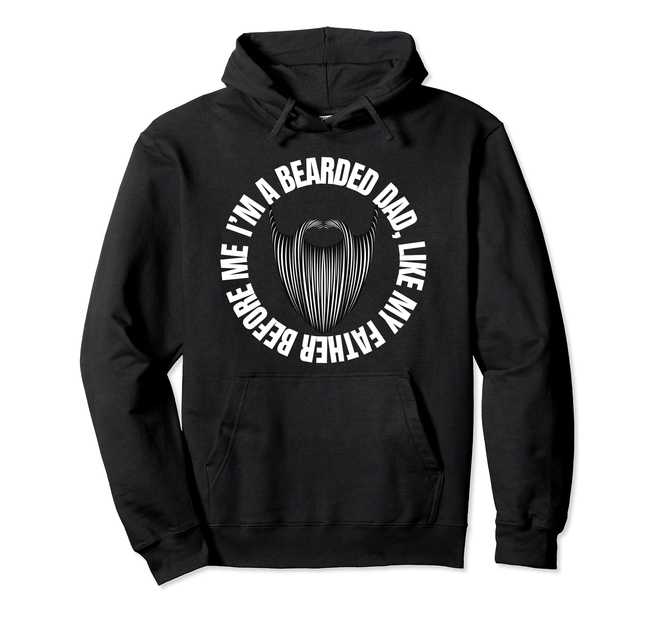 Bearded Dad Mens Beard Funny Super Hoodie - Novelty Apparel for Adults - T-Shirt, Sweatshirt, Hoodie