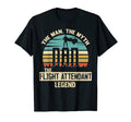 Mens Myth Legend Dad Flight Attendant T-Shirt - Trendy Graphic Men Women - T-Shirt, Sweatshirt, Hoodie