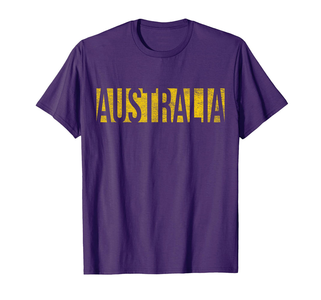Australia Green And Yellow Athletic T-Shirt - Custom Art Print Unisex - T-Shirt, Sweatshirt, Hoodie