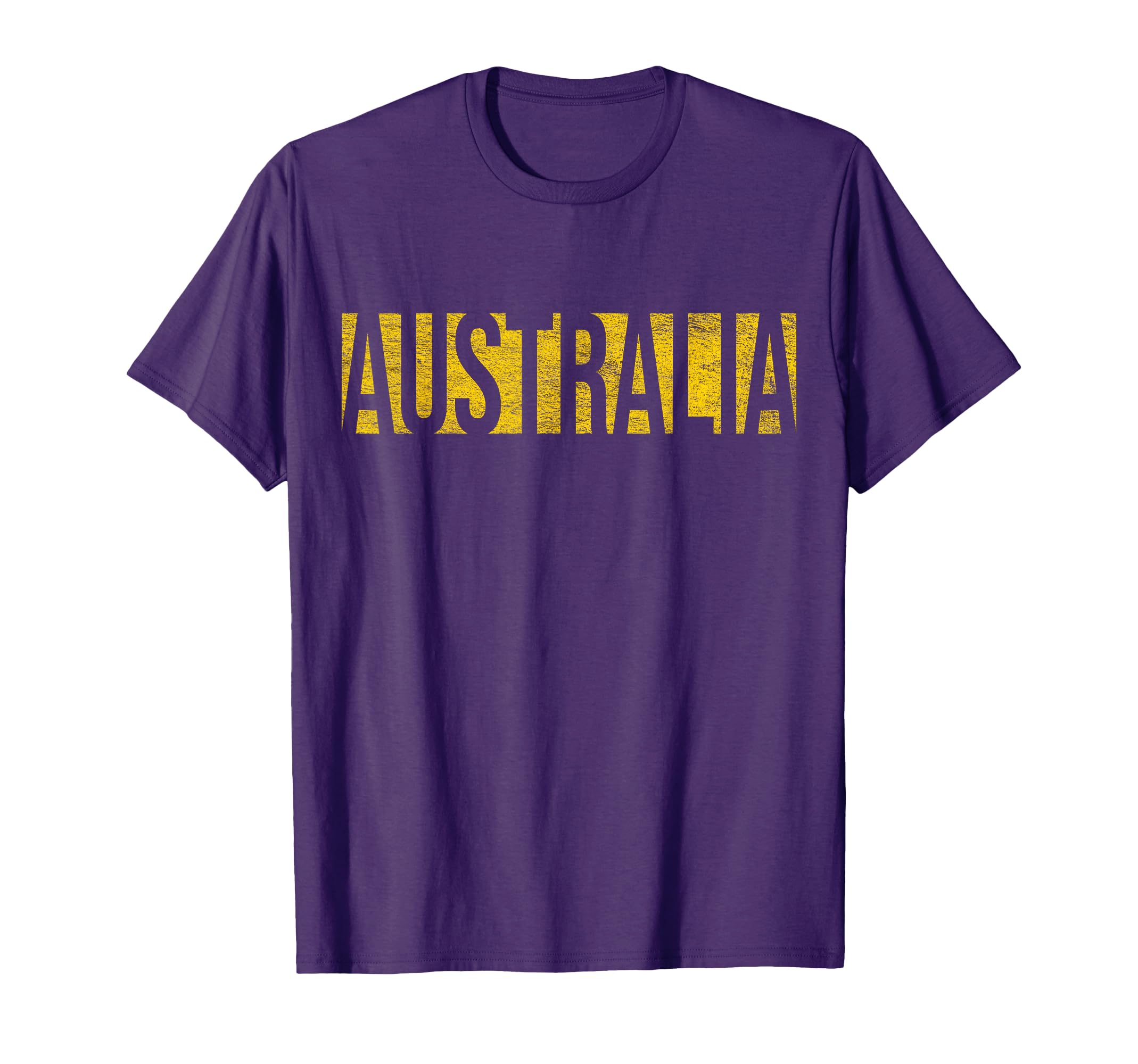 Australia Green And Yellow Athletic T-Shirt - Custom Art Print Unisex - T-Shirt, Sweatshirt, Hoodie