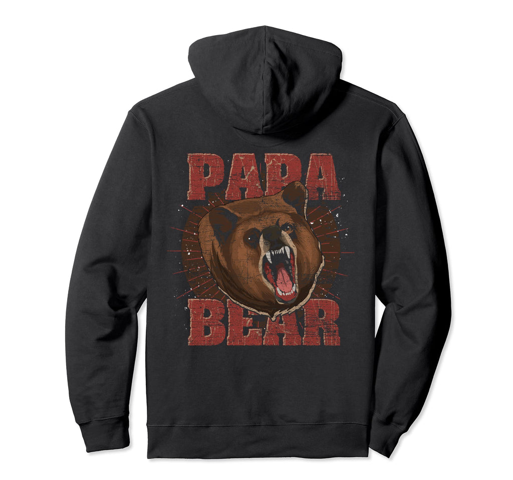 Animal Daddy Bear Family Dad Papa Hoodie - Aesthetic Graphic for Adults - T-Shirt, Sweatshirt, Hoodie