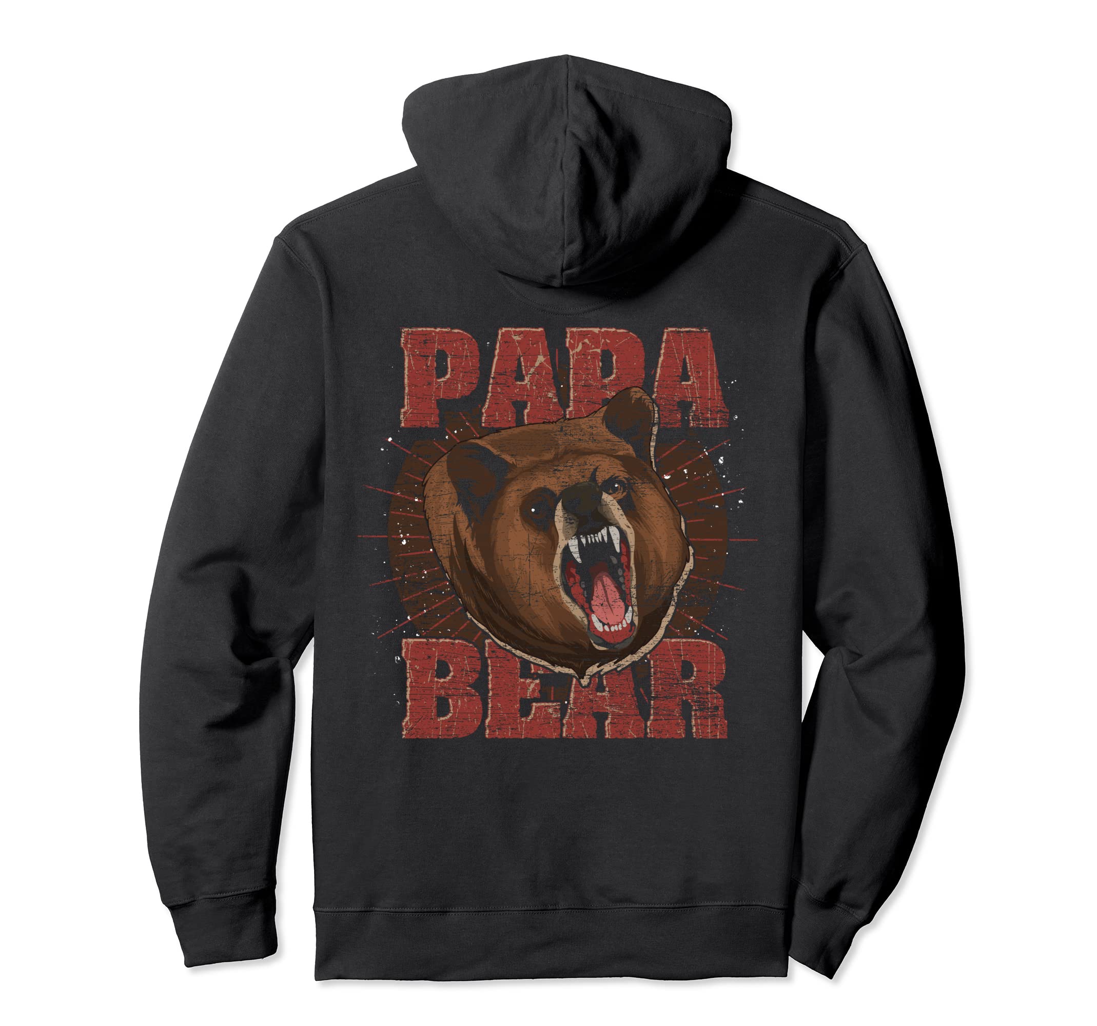 Animal Daddy Bear Family Dad Papa Hoodie - Aesthetic Graphic for Adults - T-Shirt, Sweatshirt, Hoodie