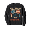 Will Trade Dad Fireworks 4 July Sweatshirt - Custom Art Print Men Women - T-Shirt, Sweatshirt, Hoodie