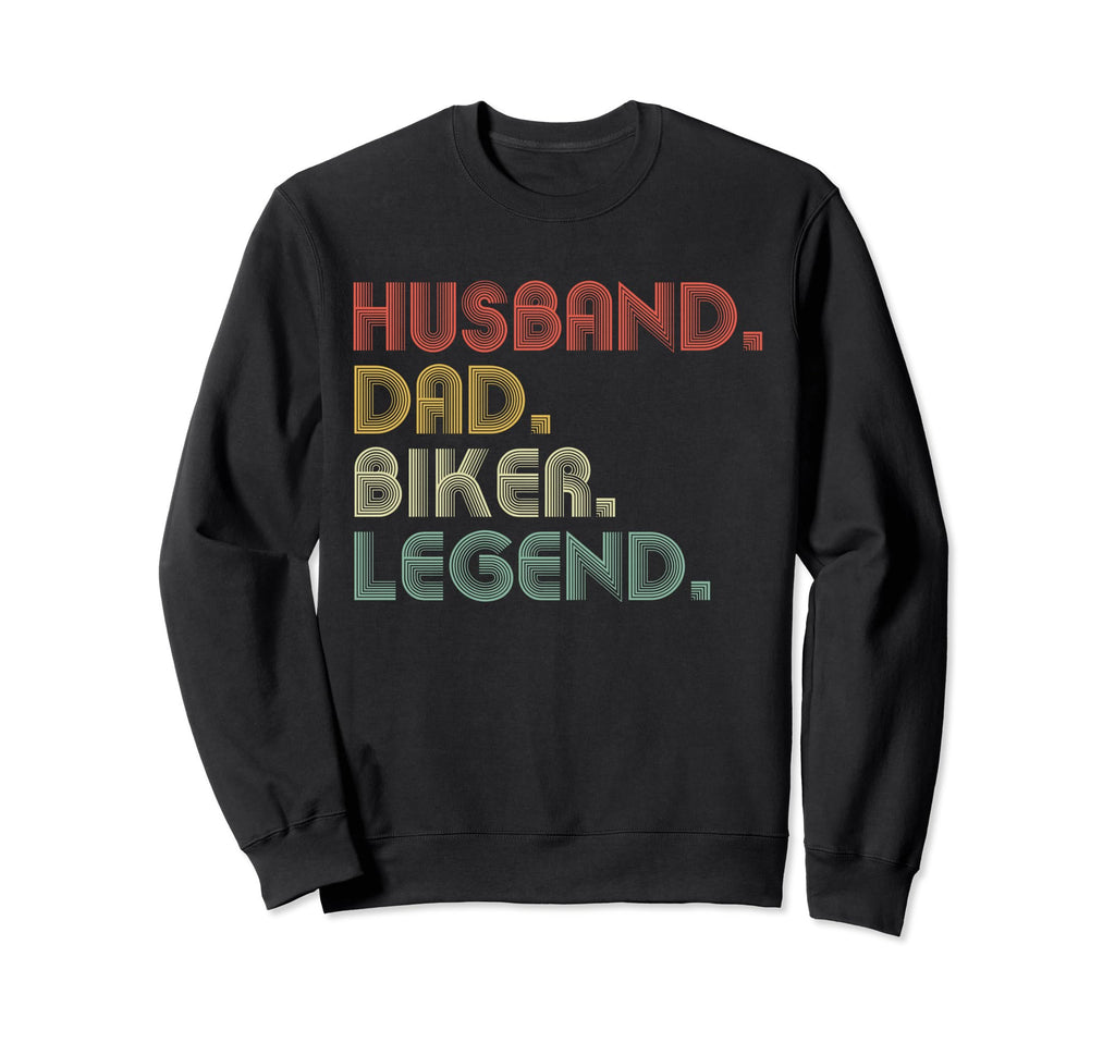 Husband Dad Biker Funny Motorcycle Dirt Sweatshirt - Trendy Graphic Unisex - T-Shirt, Sweatshirt, Hoodie