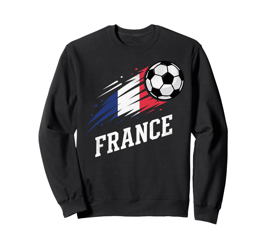France Soccer Fan Flag Football Sweatshirt - Streetwear Style for Adults - T-Shirt, Sweatshirt, Hoodie