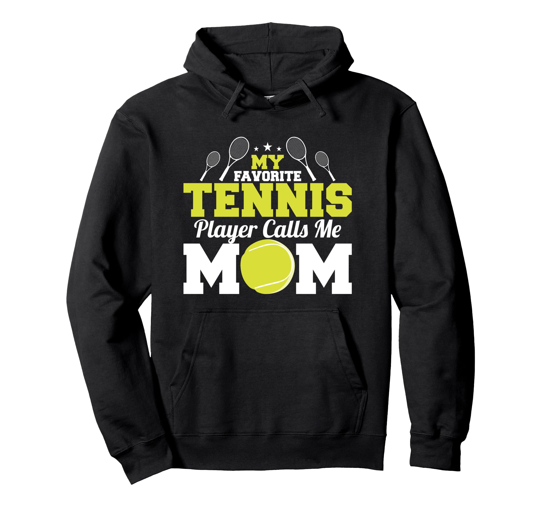 My Favorite Tennis Player Calls Me Hoodie - Minimalist Print for Adults - T-Shirt, Sweatshirt, Hoodie
