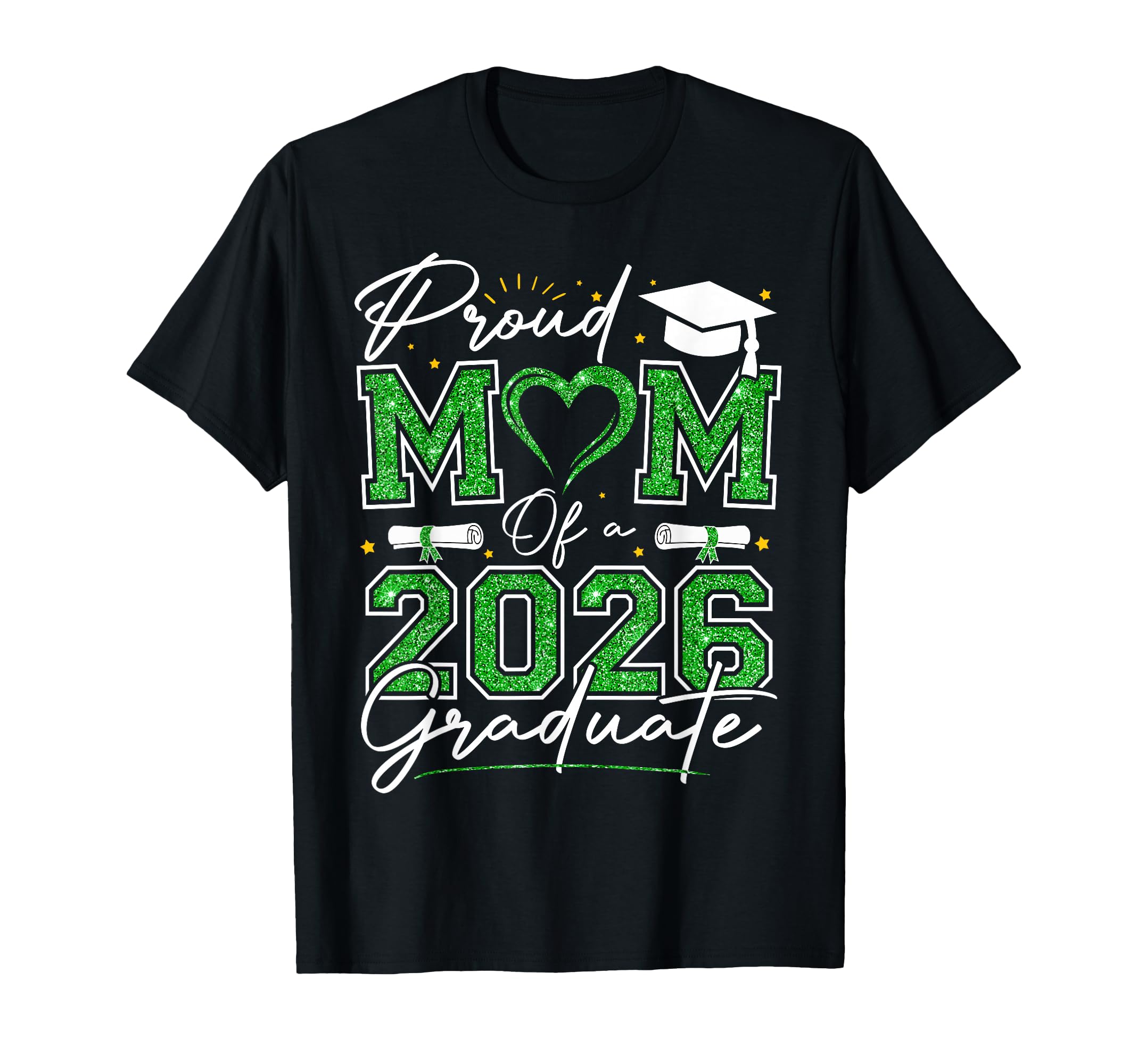 Proud Mom 2026 Graduate Senior 2026 T-Shirt - Casual Everyday Wear Unisex - T-Shirt, Sweatshirt, Hoodie