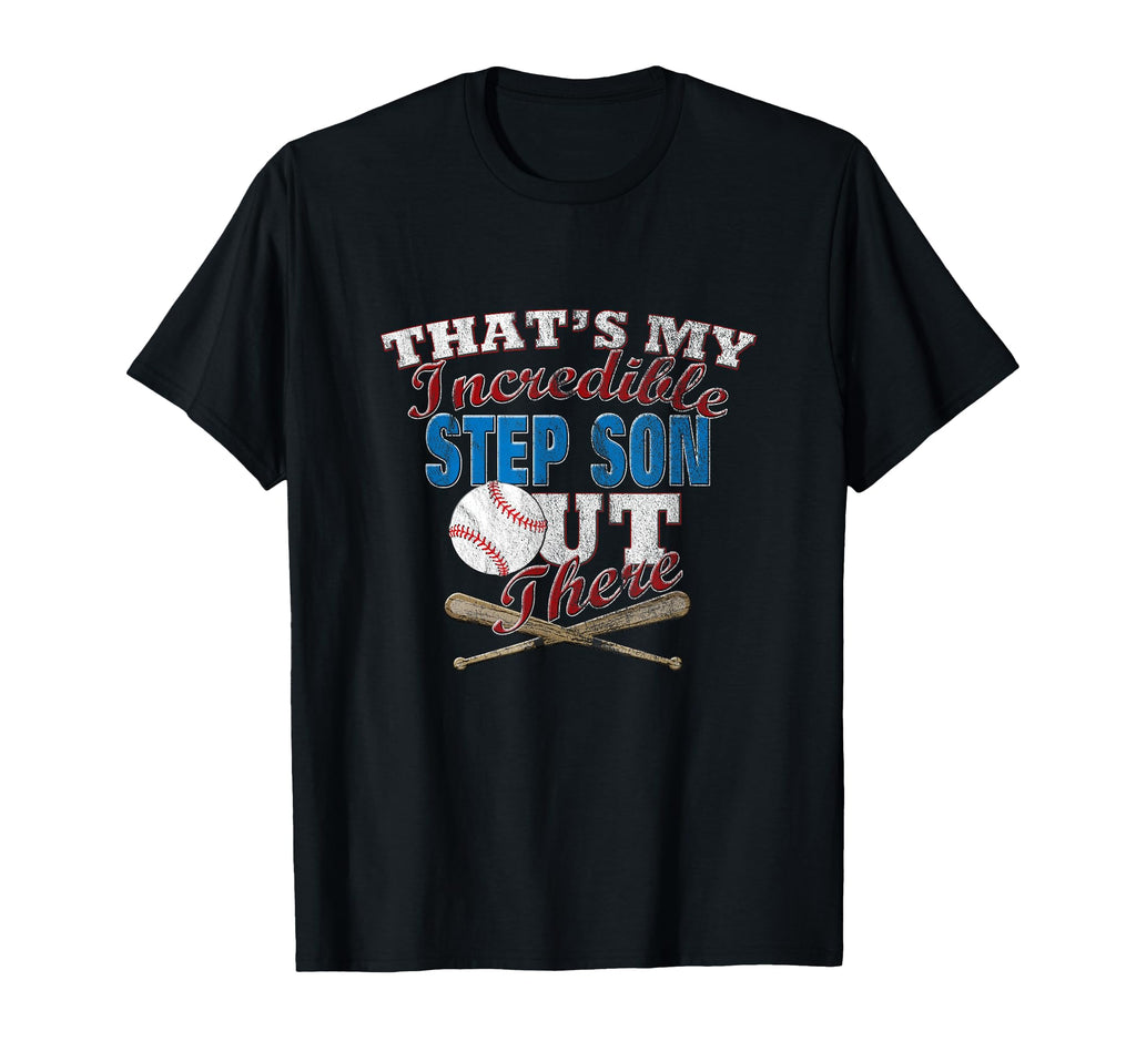 Distressed Baseball Player Son Step T-Shirt - Minimalist Print for Adults - T-Shirt, Sweatshirt, Hoodie