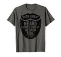 Great Beard Great Responsibility Dad T-Shirt - Aesthetic Graphic Unisex - T-Shirt, Sweatshirt, Hoodie