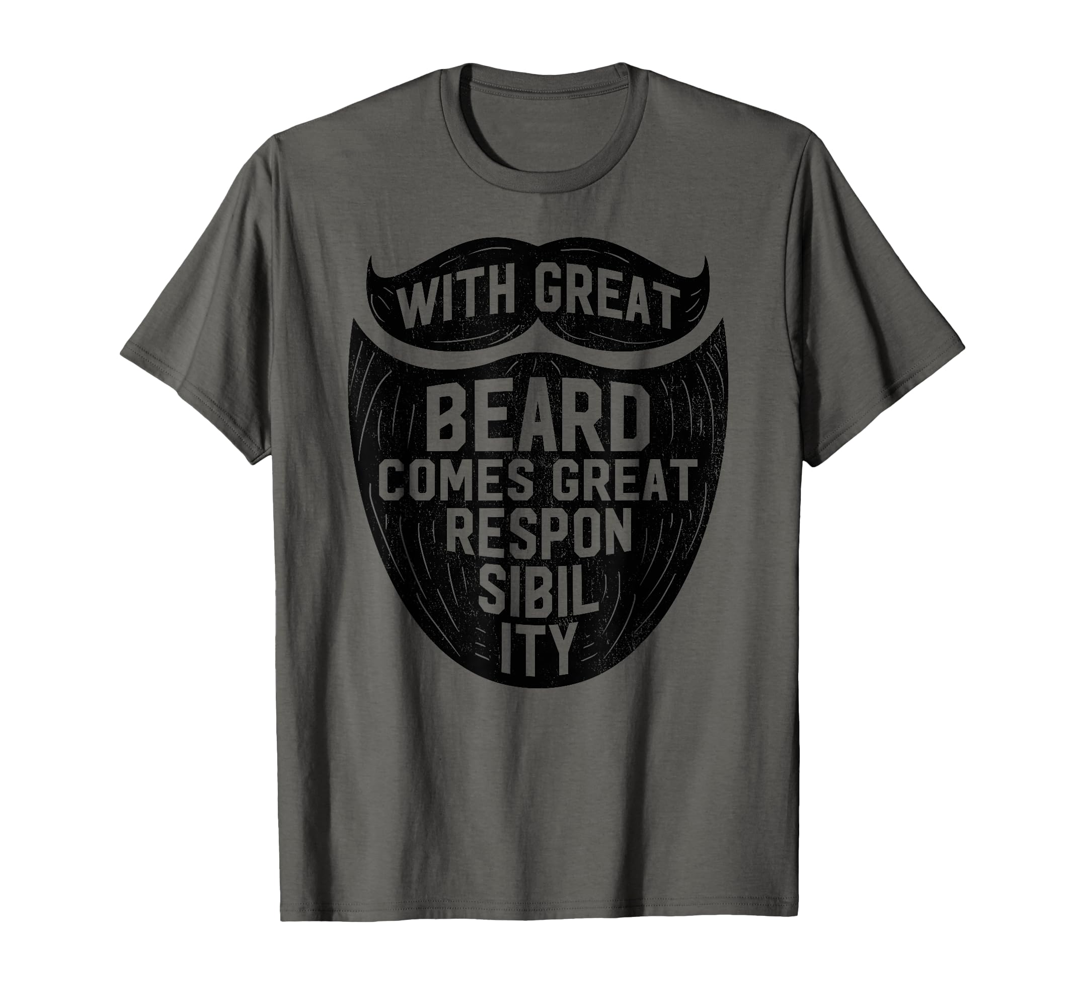 Great Beard Great Responsibility Dad T-Shirt - Aesthetic Graphic Unisex - T-Shirt, Sweatshirt, Hoodie