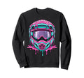 Motocross Helmet Drip Melt Dirt Bike Sweatshirt - Unique Graphic Men Women - T-Shirt, Sweatshirt, Hoodie