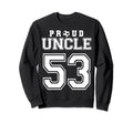 Number 53 Custom Proud Soccer Futbol Sweatshirt - Custom Art Print Unisex - T-Shirt, Sweatshirt, Hoodie