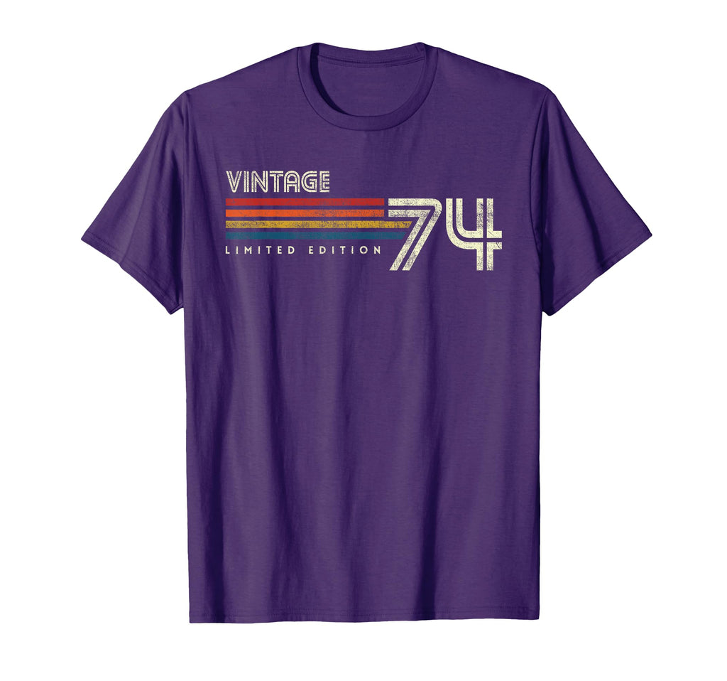 1974 Chest Stripe Birthday T-Shirt - Novelty Apparel Unisex - T-Shirt, Sweatshirt, Hoodie