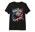 Funny Proud Basketball Dad Tri Blend T-Shirt - Streetwear Style for Adults - T-Shirt, Sweatshirt, Hoodie