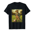 Funny T Rex Dinosaur Playing Soccer T-Shirt - Casual Everyday Wear Unisex - T-Shirt, Sweatshirt, Hoodie