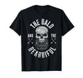 Bald And Beardiful Funny Beard Hipster Dad T-Shirt - Trendy Graphic Unisex - T-Shirt, Sweatshirt, Hoodie