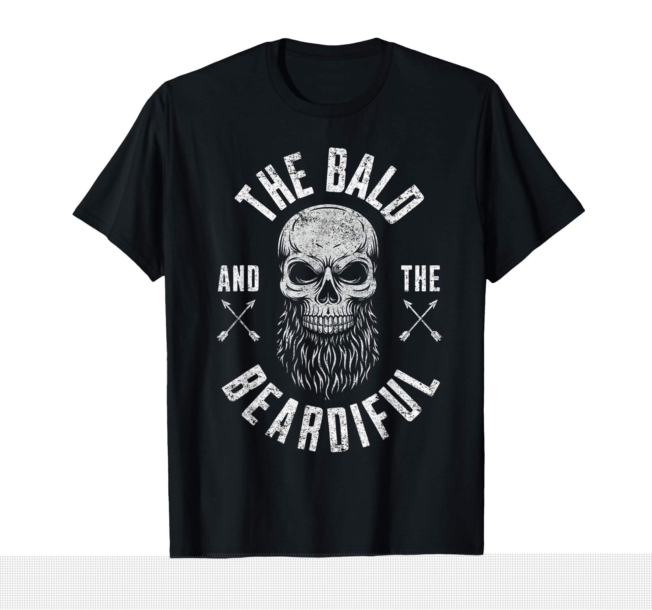 Bald And Beardiful Funny Beard Hipster Dad T-Shirt - Trendy Graphic Unisex - T-Shirt, Sweatshirt, Hoodie