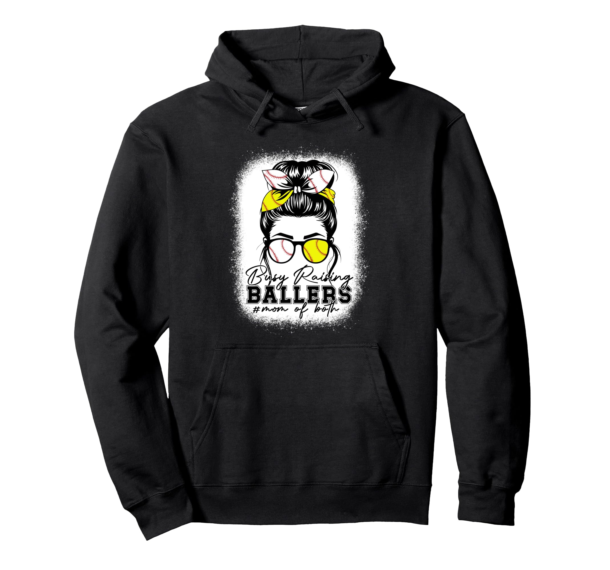 Busy Raising Ballers Baseball Softball Hoodie - Unique Graphic Men Women - T-Shirt, Sweatshirt, Hoodie