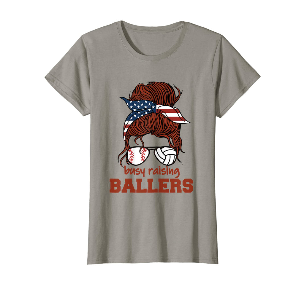 Womens Baseball And Volleyball Mom T-Shirt - Fun Novelty Design Unisex - T-Shirt, Sweatshirt, Hoodie