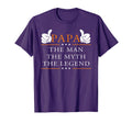 Papa Myth Legend Dad Family Father T-Shirt - Custom Art Print Men Women - T-Shirt, Sweatshirt, Hoodie