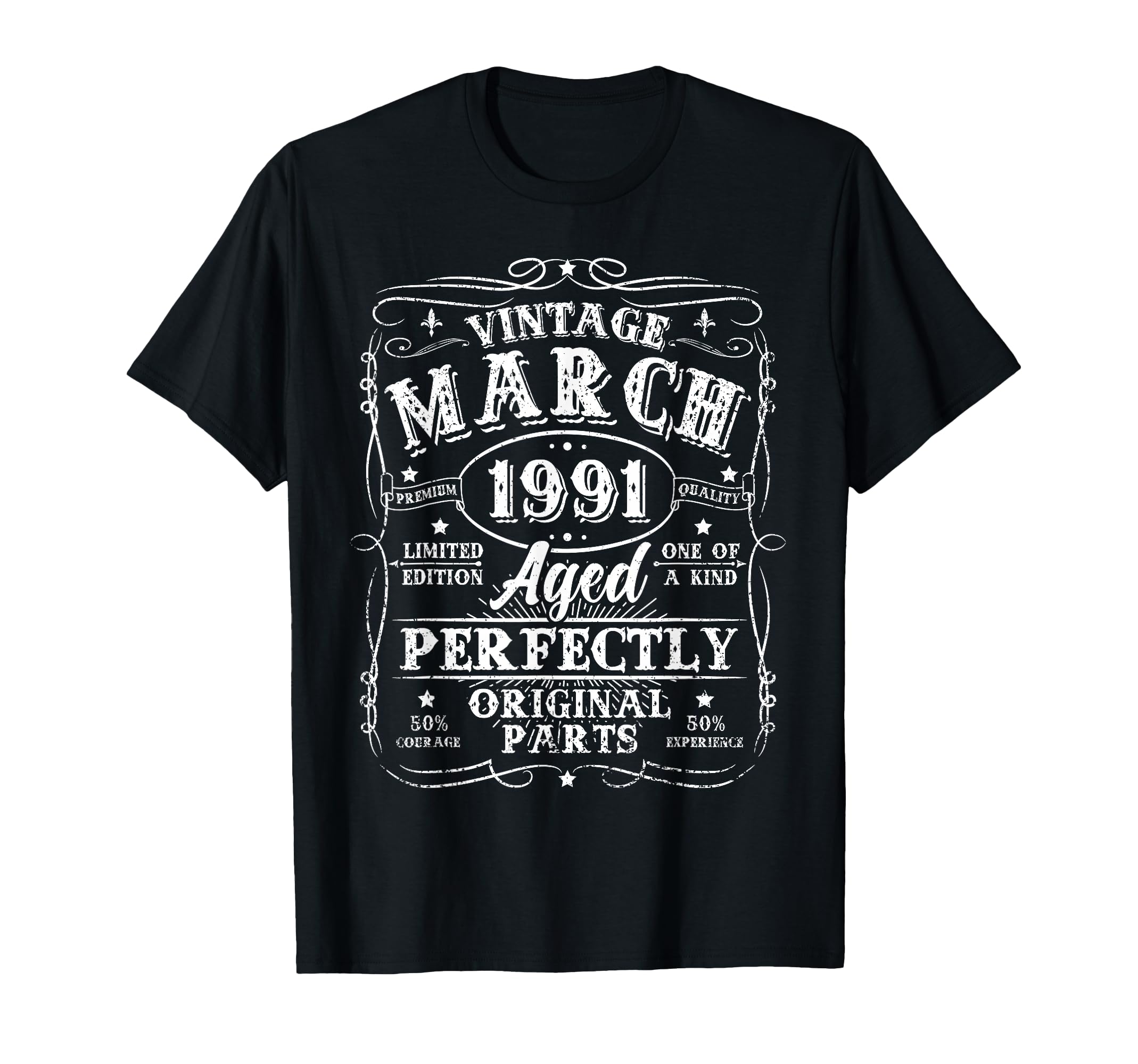35 Year Old March 1991 35Th Birthday T-Shirt - Streetwear Style Unisex - T-Shirt, Sweatshirt, Hoodie