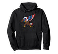 Eagle Dabbing Patriotic American Flag Hoodie - Novelty Apparel Men Women - T-Shirt, Sweatshirt, Hoodie