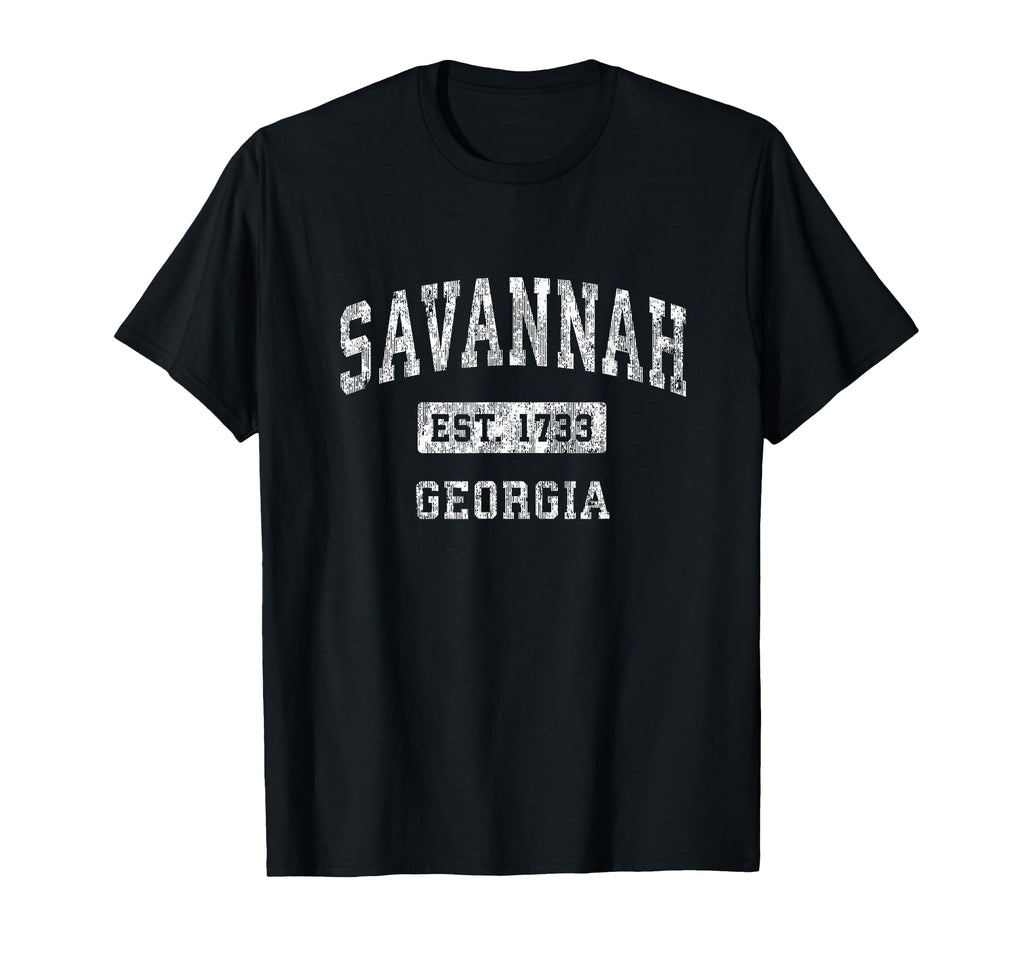 Savannah Georgia Ga Established T-Shirt - Casual Everyday Wear Men Women - T-Shirt, Sweatshirt, Hoodie