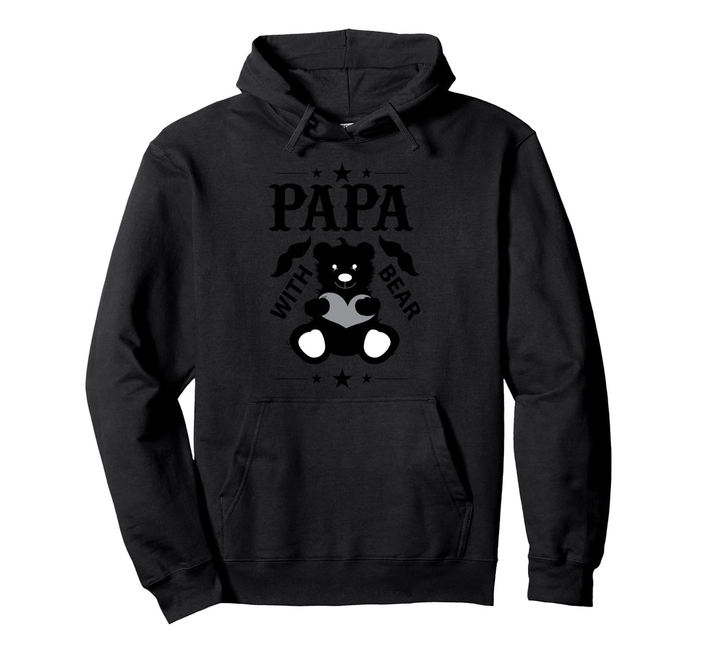 Papa Bear Mustache Teddy Dad Father Gift T-Shirt - Graphic Print for Adults - T-Shirt, Sweatshirt, Hoodie