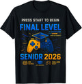 Senior Class of 2026 Back to School Gamer - Adult & Kids T-Shirts, Sweatshirts & Hoodies apparel design preview 1