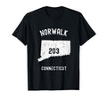 Norwalk Connecticut Ct 203 Athletic T-Shirt - Unique Graphic Men Women - T-Shirt, Sweatshirt, Hoodie