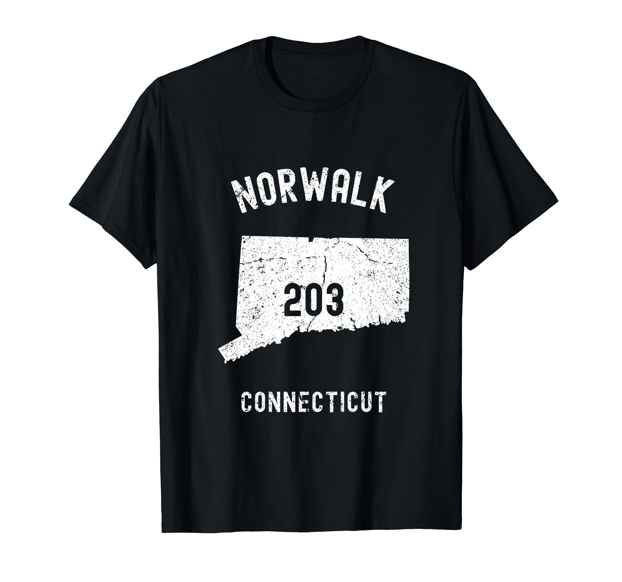 Norwalk Connecticut Ct 203 Athletic T-Shirt - Unique Graphic Men Women - T-Shirt, Sweatshirt, Hoodie
