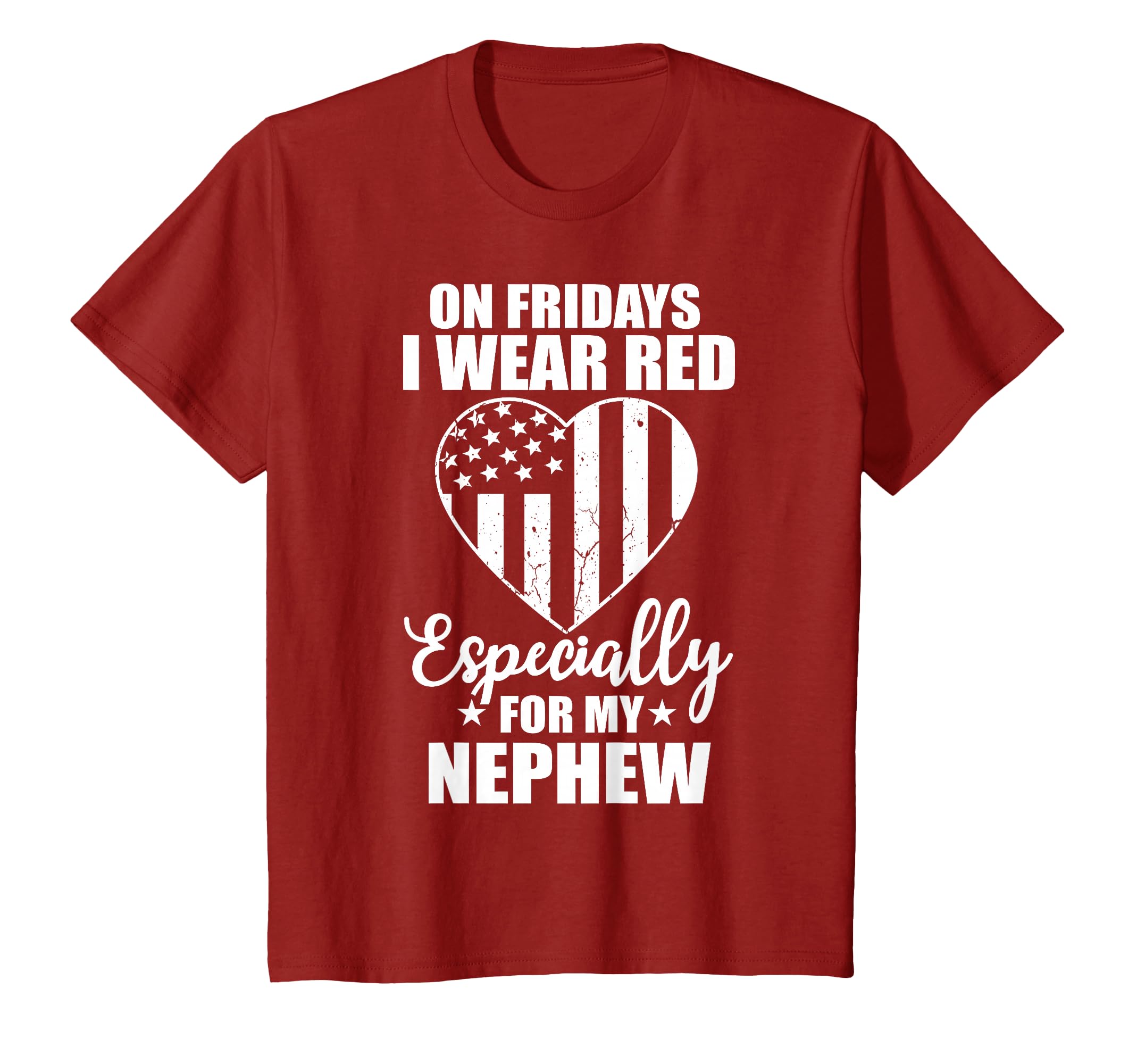 Red Friday My Nephew Military Troops T-Shirt - Minimalist Print Unisex - T-Shirt, Sweatshirt, Hoodie