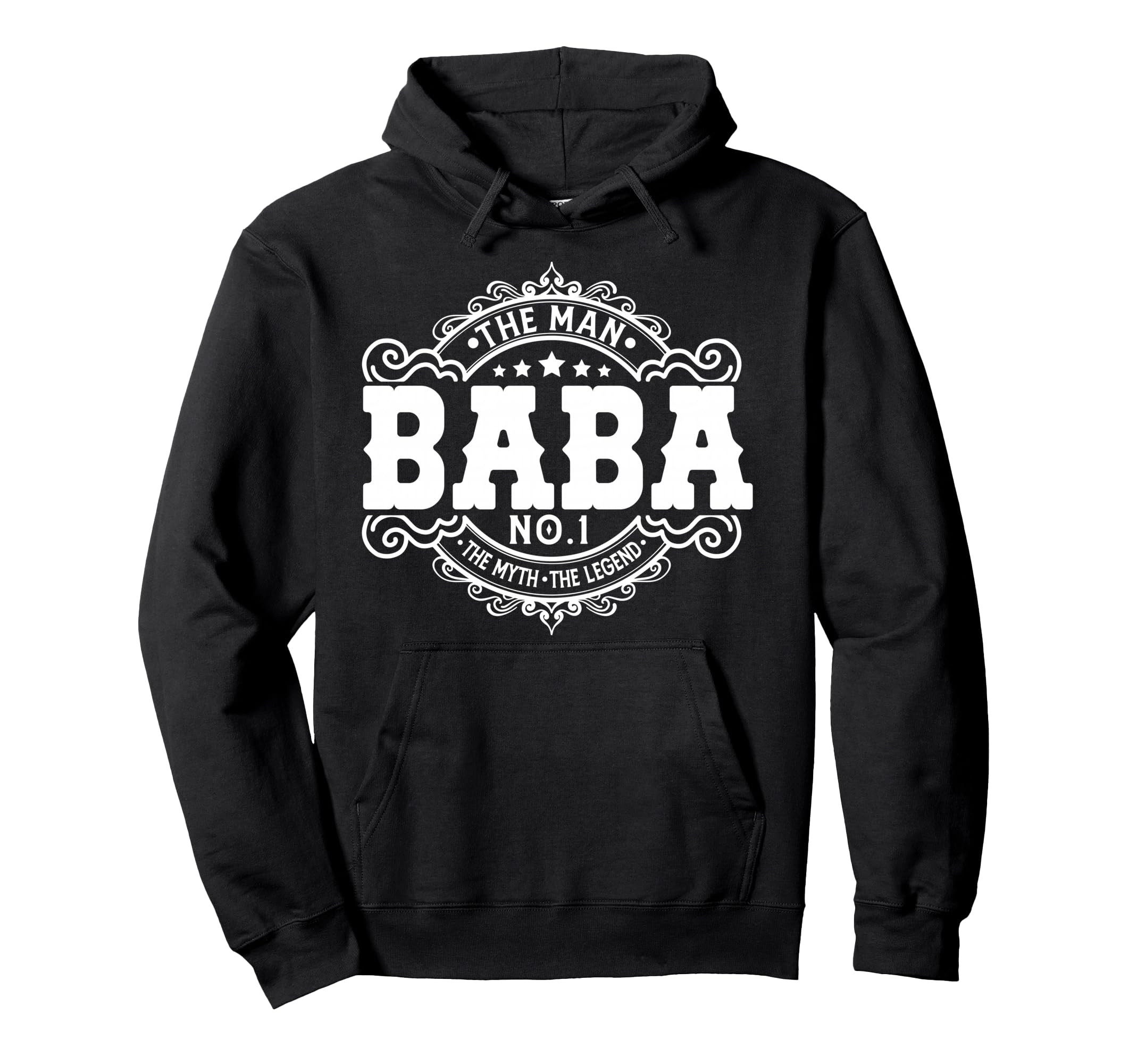 Baba Myth Legend Funny Arabic Dad Gifts Hoodie - Trendy Graphic Unisex - T-Shirt, Sweatshirt, Hoodie