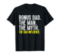 Bonus Dad Myth Bad Influence Step Dad T-Shirt - Trendy Graphic Men Women - T-Shirt, Sweatshirt, Hoodie