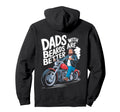 Dads Beards Are Better Motorcycle Hoodie - Custom Art Print for Adults - T-Shirt, Sweatshirt, Hoodie