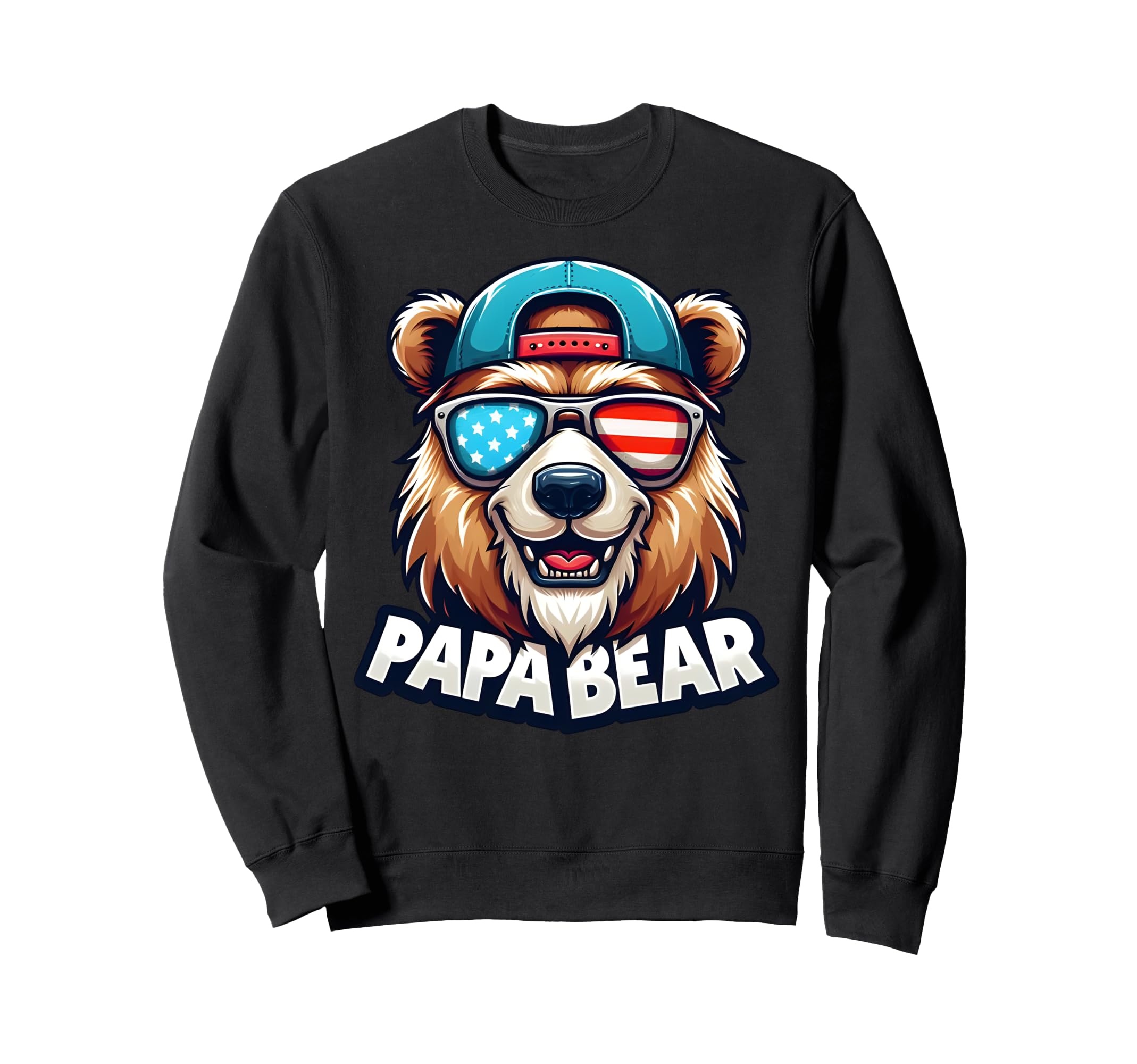 Papa Bear Gifts Funny Birthday Fun Gift Sweatshirt - Unique Graphic Unisex - T-Shirt, Sweatshirt, Hoodie