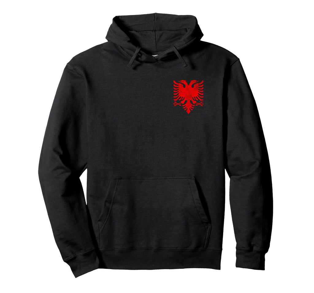 Albania National Flag Albanian Eagle Hoodie - Unique Graphic for Adults - T-Shirt, Sweatshirt, Hoodie