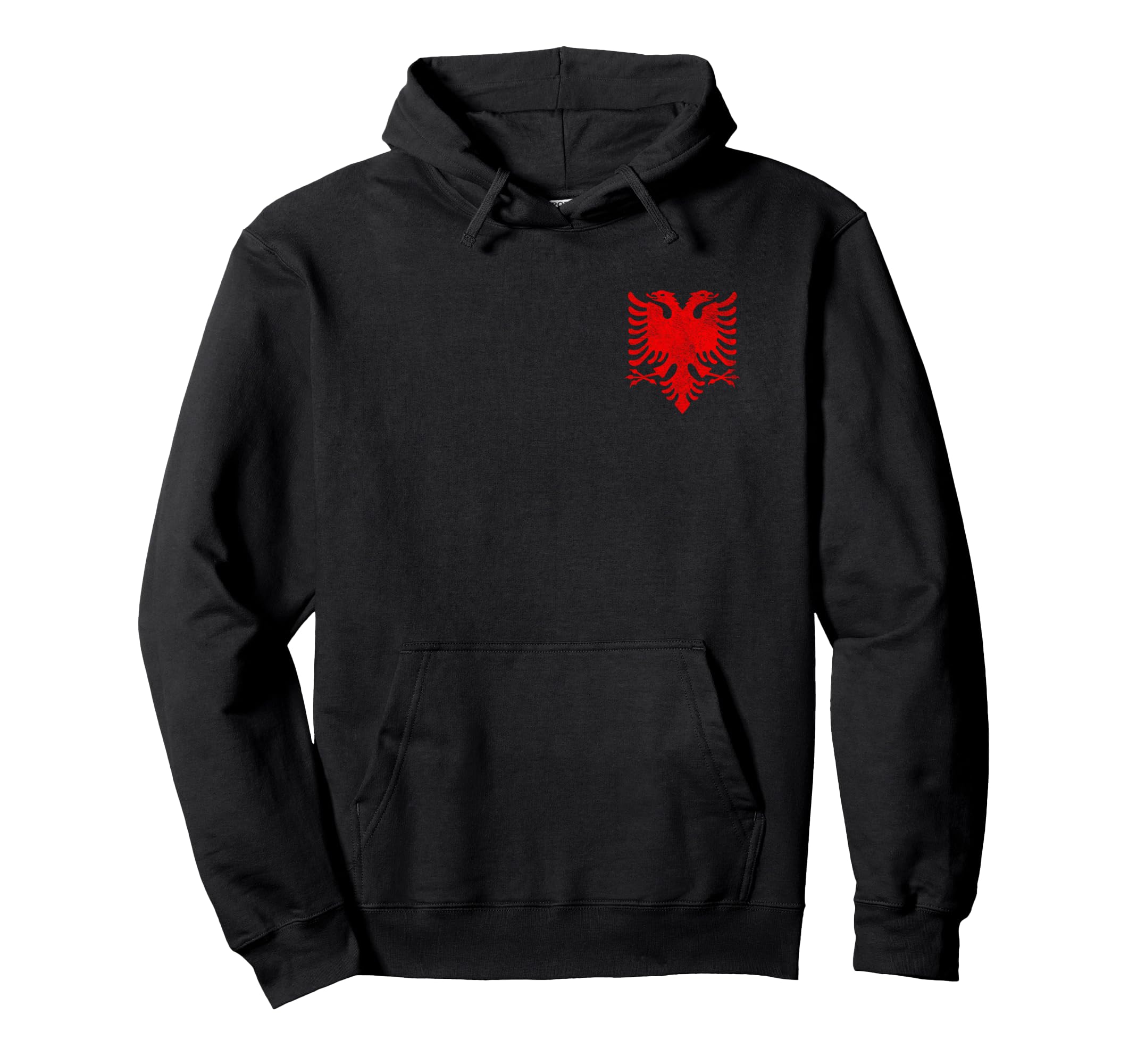 Albania National Flag Albanian Eagle Hoodie - Unique Graphic for Adults - T-Shirt, Sweatshirt, Hoodie