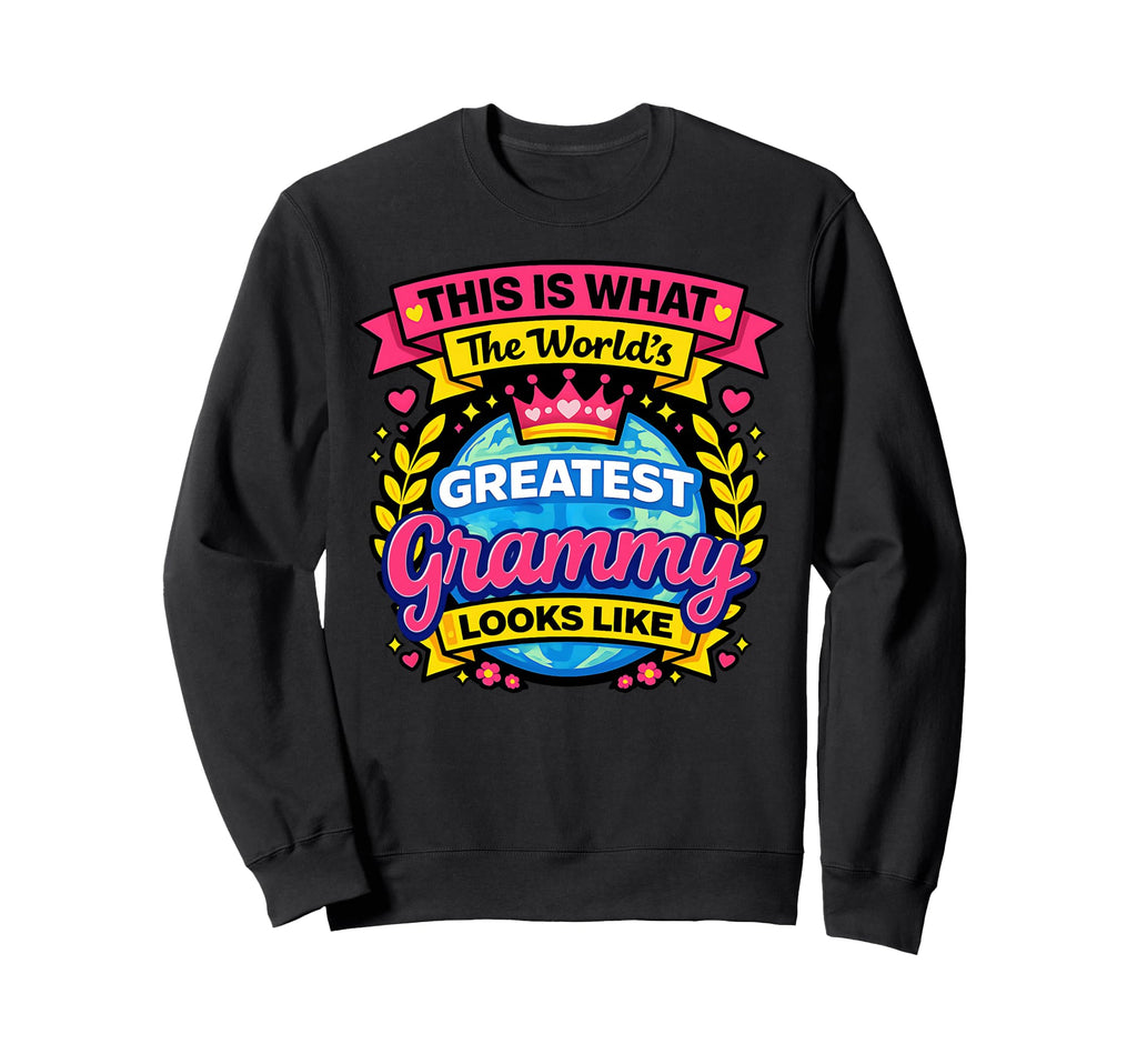Worlds Cutest And Greatest Grammy Best Sweatshirt - Trendy Graphic Unisex - T-Shirt, Sweatshirt, Hoodie