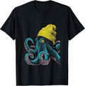 Octopus Wearing Beanie Comic pop Art Style Graphic - Adult & Kids T-Shirts, Sweatshirts & Hoodies apparel design preview 1