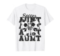 Soccer Aunt Auntie Coquette Bow T-Shirt - Aesthetic Graphic for Adults - T-Shirt, Sweatshirt, Hoodie