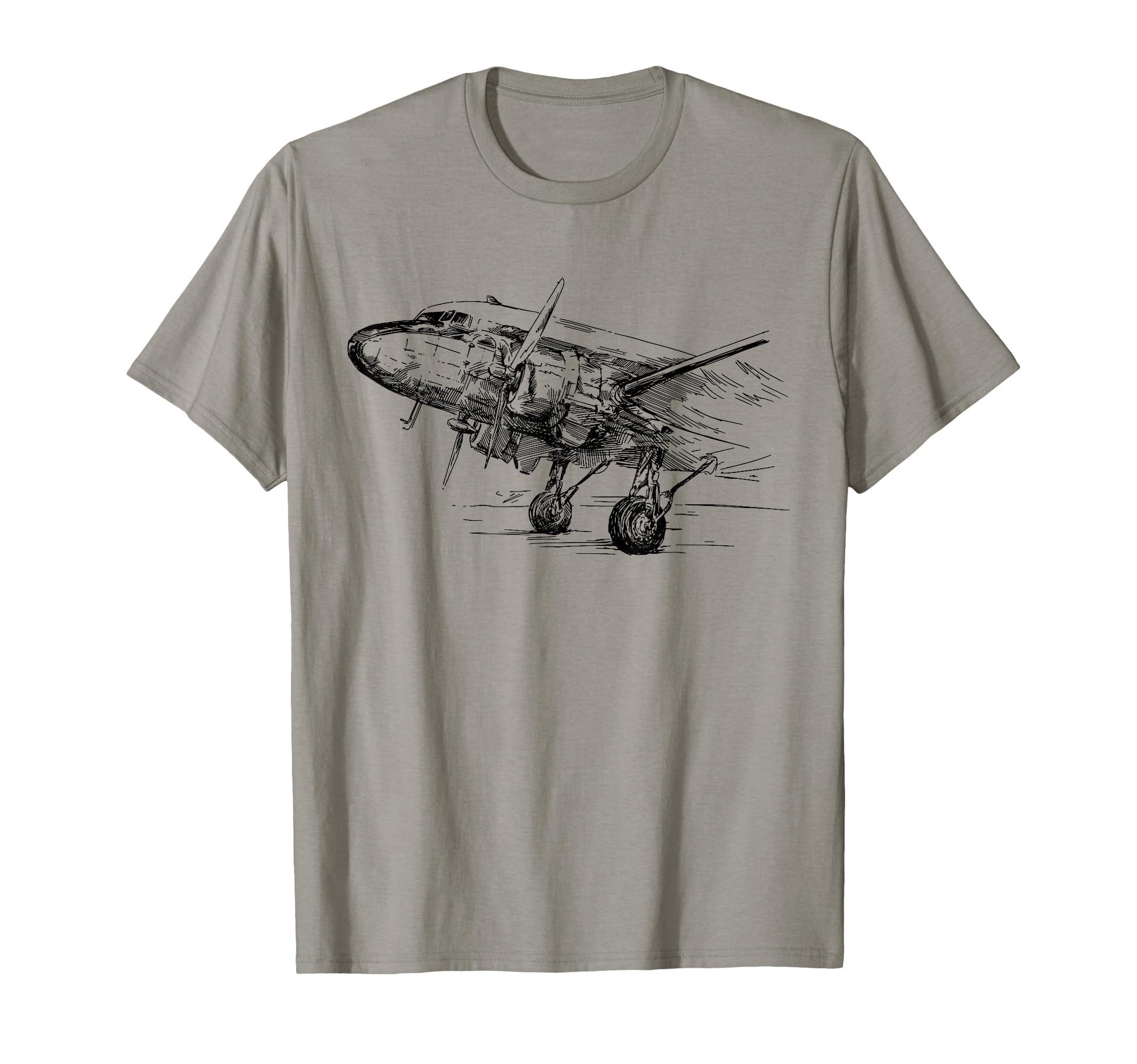Dc 3 Airplane Husband Dad Grandfather T-Shirt - Unique Graphic Unisex - T-Shirt, Sweatshirt, Hoodie