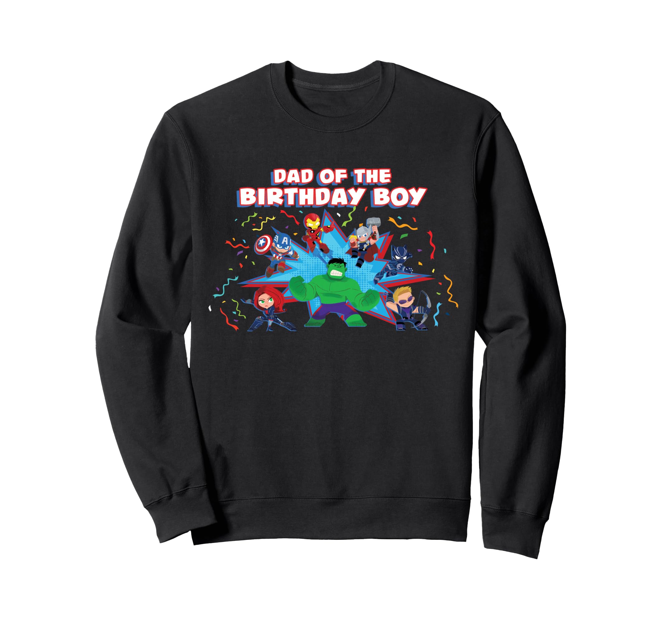 Marvel Avengers Toon Family Party Dad Sweatshirt - Graphic Print Unisex - T-Shirt, Sweatshirt, Hoodie