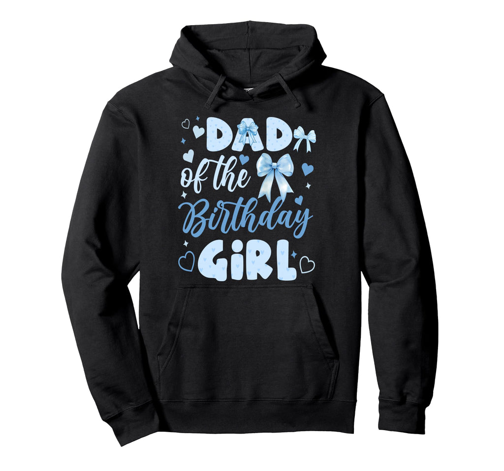 Dad Birthday Bow Blue Matching Hoodie - Casual Everyday Wear Men Women - T-Shirt, Sweatshirt, Hoodie