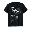 Gorilla Playing Basketball Funny Gorilla T-Shirt - Minimalist Print Unisex - T-Shirt, Sweatshirt, Hoodie