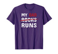 My Dad Runs Funny Marathon Running T-Shirt - Custom Art Print Unisex - T-Shirt, Sweatshirt, Hoodie