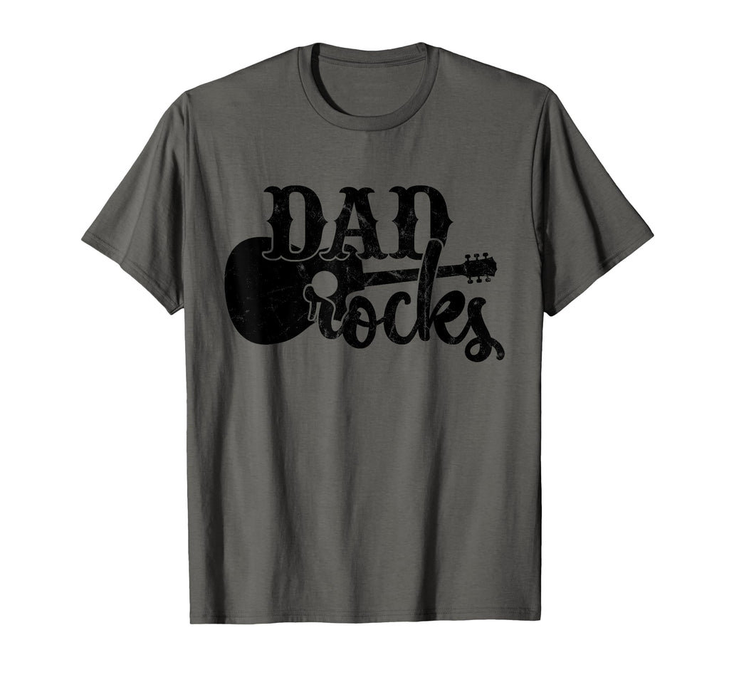 Dad Rocks Guitar Father Musician T-Shirt - Fun Novelty Design Unisex - T-Shirt, Sweatshirt, Hoodie